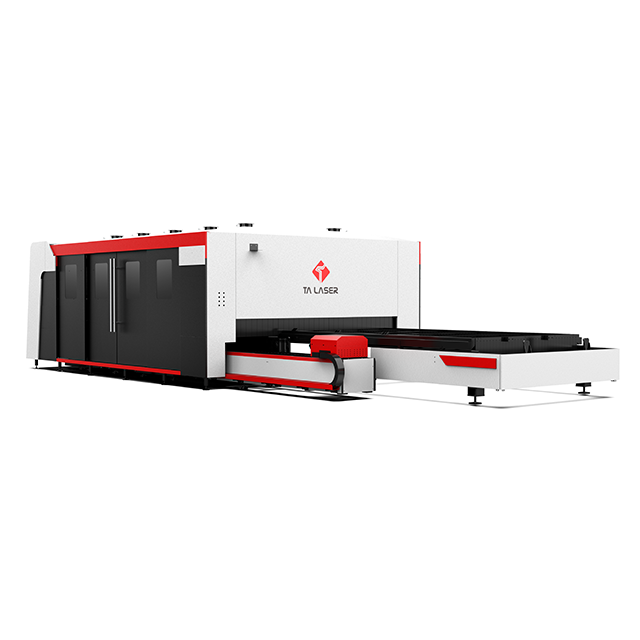 Closed Type Exchange Table Laser Cutting Machine with Tube Cutting System
